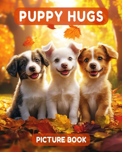 Puppy Hugs Picture Book 40 Adorable Colorful Puppies For Seniors With Dementia, Non-Verbal People & Care Home Residents