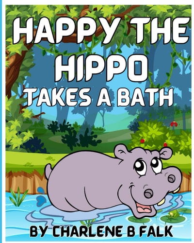 Happy the Hippo Takes a Bath
