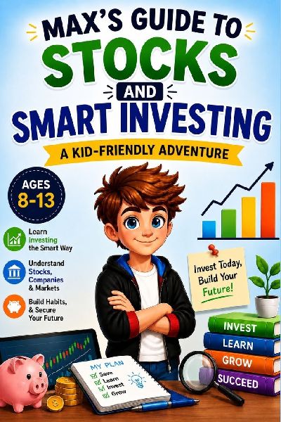 Max's Guide to Stocks and Smart Investing: A Kid-Friendly Adventure into Owning Companies, Growing Money, and Fun Activities to Build Smart Investing Skills!