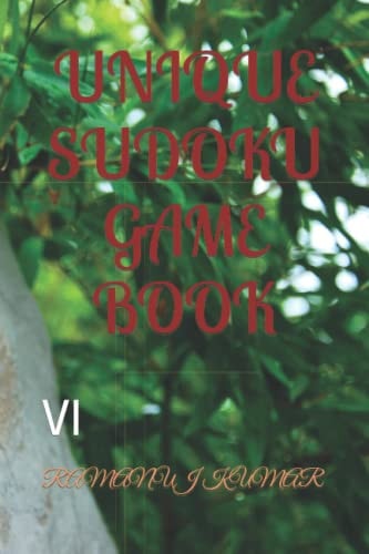 Unique Sudoku Game Book VI