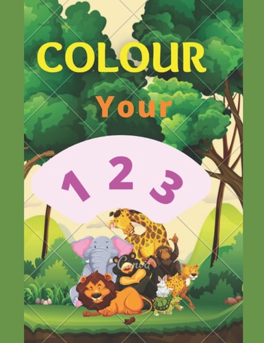 Colour Your Numbers Coloring Book Colour Your 123 for Edutainment for Both Kids and Adults.