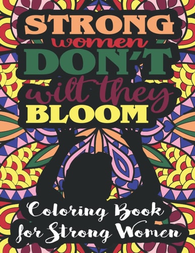 Strong Woman Quotes Coloring Book With 60 Inspirational Quotes