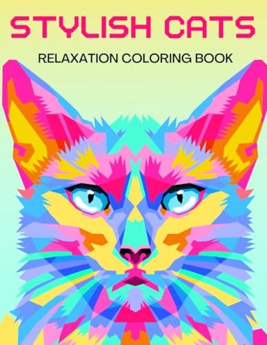 Cute Cat Coloring Book Cat Coloring Book for Kids and Adult Relaxation