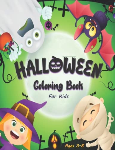 HALLOWEEN Coloring Book for Kids Ages 3-8