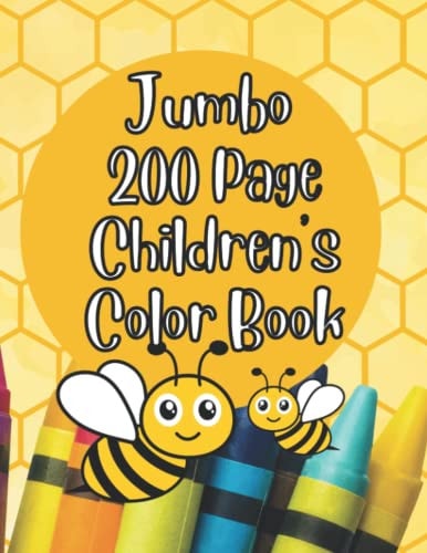 JUMBO 200 Page Coloring Book for Children