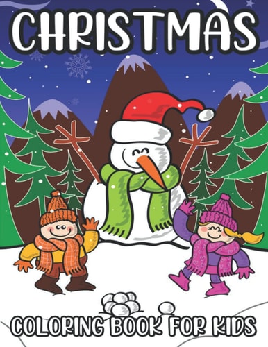 Christmas Coloring Book For Kids Easy and Relaxing Christmas Designs