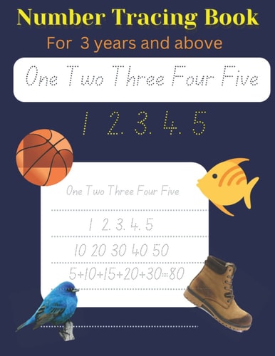 Number Tracing Book For 3 Years Old and Above