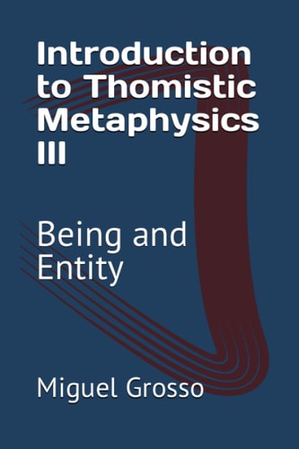 Introduction to Thomistic Metaphysics III Being and Entity