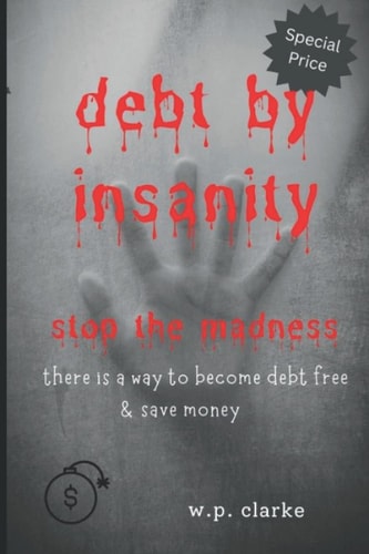 Debt by Insanity Stop the Madness There is a Way to Become Debt Free and Save Money