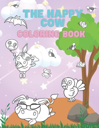 The Happy Cow COLORING BOOK FOR KIDS-72pages: Best for Kids