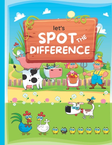 Spot the Differences Kids Activity Book Fun Activity Book for Kids