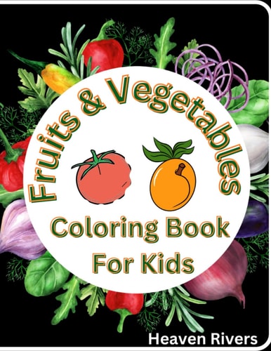 Fruits & Vegetables Coloring Book For Kids