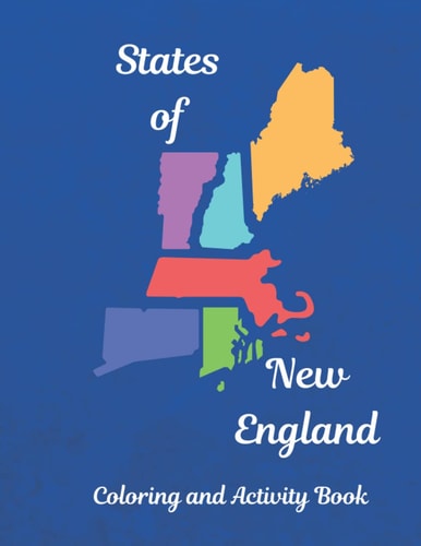 States of New England Coloring and Activity Book