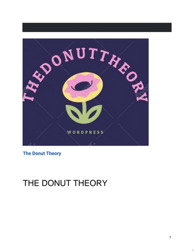 The Donut Theory: How The Universe Works? (Chaos - Order - Chaos - Order)