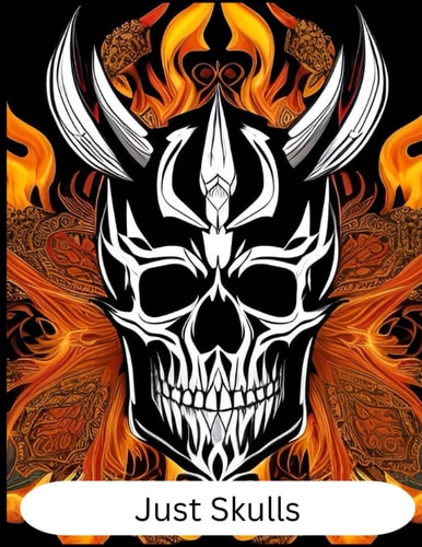 Just Skulls Skull Mandala Coloring Book