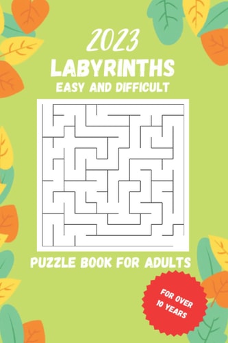 2023 Labyrinths Puzzle Book for Adults