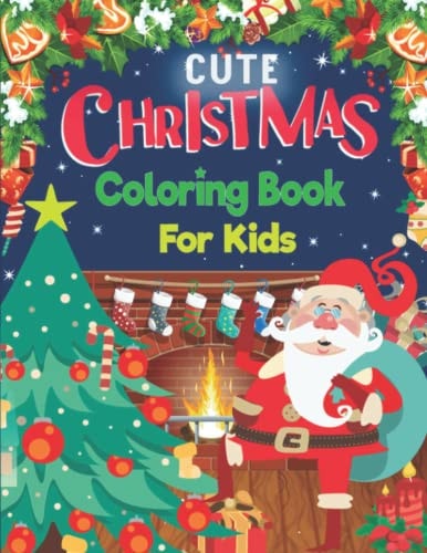 Cute Christmas Coloring Book For Kids Amazing Gift Idea for Christmas