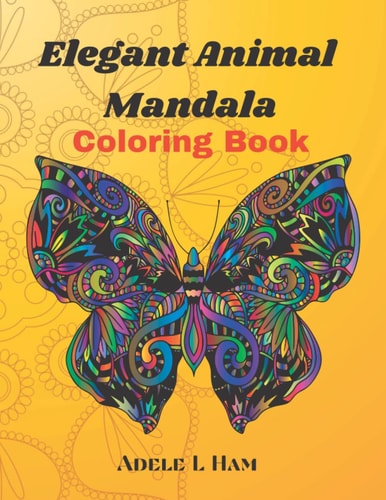 Elegant Animal Mandala Coloring Book For All Ages