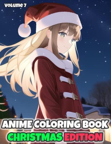 AniColor Anime Coloring Book - Christmas Edition (Vol. 7)