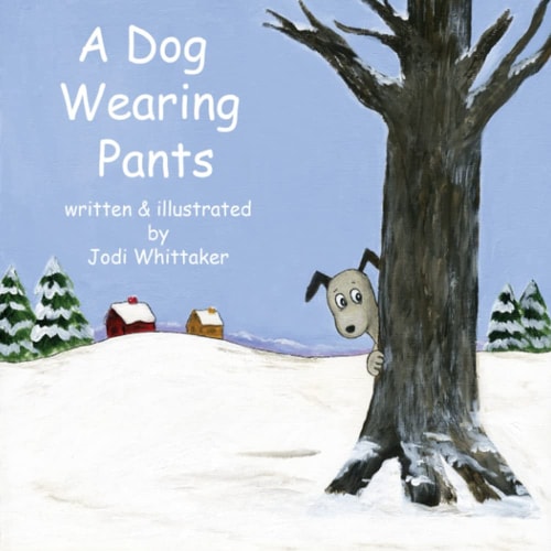 A Dog Wearing Pants