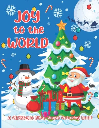 Joy To The World A Christmas Bible Verse Coloring Book