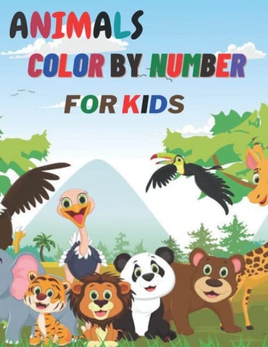 Animals Color By Number 50 Cute Animals Color By Number Book for Kids