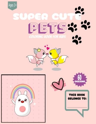 Super Cute Pets Coloring Book for Kids