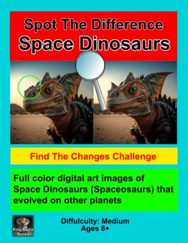 Spot the Difference - Space Dinosaurs Out of this World Challenge