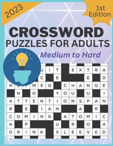Crossword Puzzles for Adults Crossword Books for Seniors