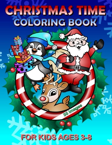 Christmas Time Coloring Book For Kids