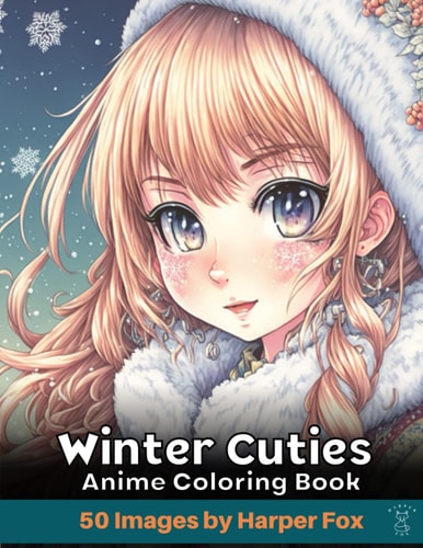 Winter Cuties Anime Coloring Book for Teens and Adults A Japanese Inspired Kawaii Anime Coloring Book with Cute Girls and Cute Fashion Outfits