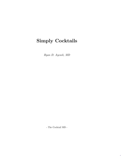 Simply Cocktails
