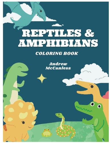 Reptiles & Amphibians Coloring Book