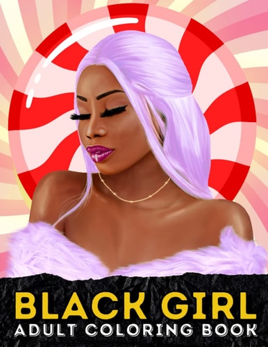 Black Girl Coloring Book African American Women Portraits