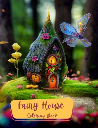 Fairy House's Coloring Book Coloring in a Fantasy World of Fairies. Color Fun for Adults Or Kids.