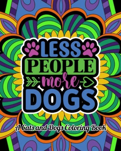 A Cats and Dogs Coloring Book