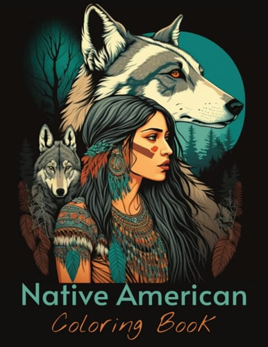 Native American Coloring Book 25+ First Nation Portraits of Beautiful Indigenous Women