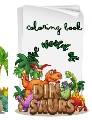 The World of Dinosaurs Coloring Book