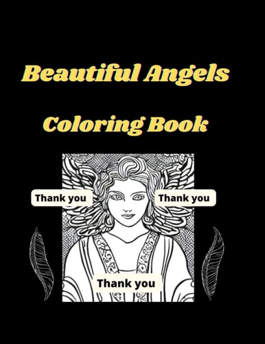 Beautiful Angels Coloring Book For Adults