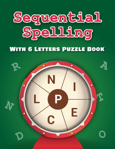Sequential Spelling With 6 Letters Puzzle Book Word Scramble Books for Adults