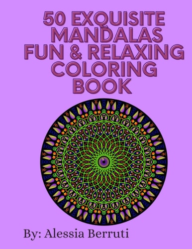 100 Mixed Mandala Coloring Book Adults & Teens for Stress & Relaxation