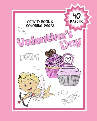 Valentine's Day Activity Book and Coloring Pages