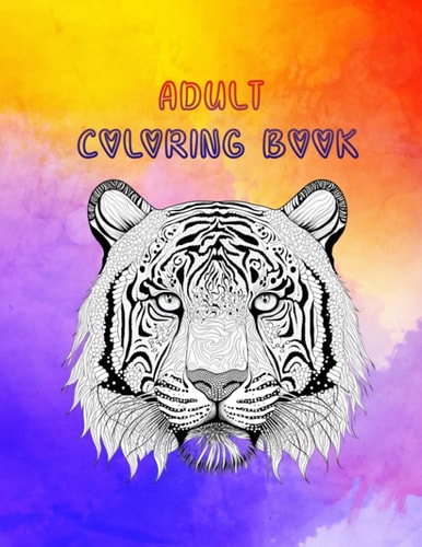 Adult Coloring Book Stress Relief Designs: Color Up to 100 Pages