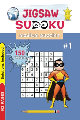 Jigsaw Sudoku - Medium, Vol. 1