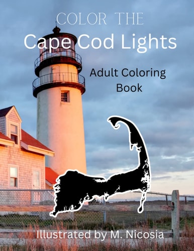 Color The Cape Cod Lights Adult Coloring Book
