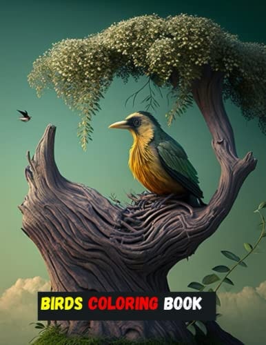 Birds Coloring Book Unique and Amazing Beautiful Designs Relaxing Coloring Book For Adults and Kids