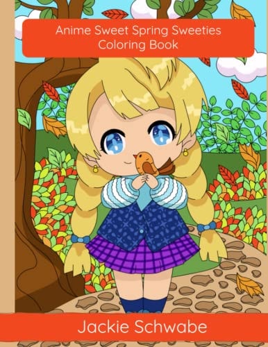Anime Sweet Spring Sweeties Coloring Book
