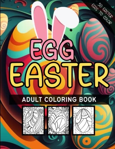 Easter Egg Coloring Book Adult Coloring Book