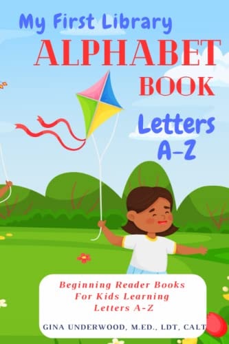 My First Library Alphabet Book Letters A-Z Beginning Reader Books For Kids Learning Letters A-Z