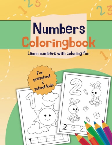 Numbers Coloring Book Learn Numbers with Coloring Fun